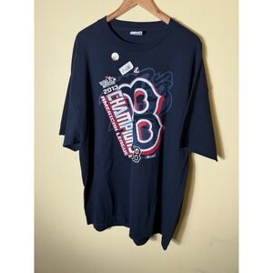 2013 Majestic Boston Red Socks AL Chanps‎ T Shirt New With Tags XXL